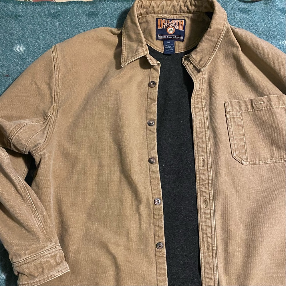 Duluth Trading Co Canvas Shirt Jacket
